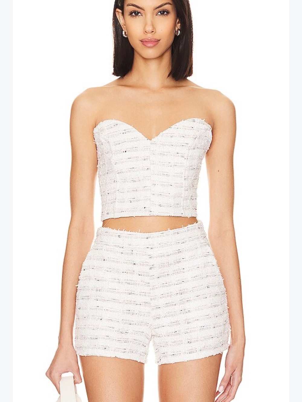 Miss Los Angeles Astor Bustier in Winter White